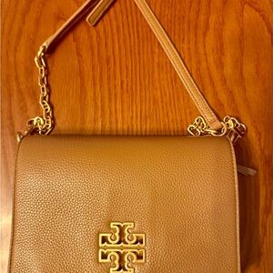 Tory Burch Tan Leather Crossbody Bag